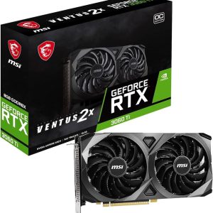 MSI Gaming GeForce RTX 3060 Ti LHR 8GB GDRR6 256-Bit HDMI/DP Nvlink Torx Fan 4 RGB Ampere Architecture OC Graphics Card