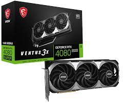 MSI Gaming RTX 4080 Super 16G Ventus 3X OC Graphics Card (NVIDIA RTX 4080 Super, 256-Bit, Boost Clock: 2595 MHz, 16GB GDRR6X 23 Gbps, HDMI/DP, Ada Lovelace Architecture)