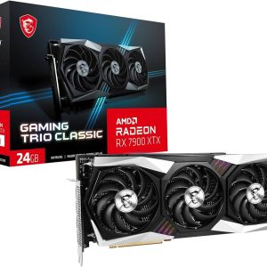 MSI Gaming Radeon RX 7900 XTX Gaming Trio Classic 24G 384-Bit HDMI/DP Torx Fan 4 AMD RDNA 3 Graphics Card (RX 7900 XTX Gaming Trio Classic 24G)