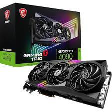 MSI GeForce RTX 4090 Gaming X Trio 24G Gaming Graphics Card - 24GB GDDR6X, 2595 MHz, PCI Express Gen 4, 384-bit, 3X DP v 1.4a, HDMI 2.1a (Supports 4K & 8K HDR)