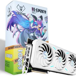 maxsun Geforce 𝗥𝗧𝗫 𝟰𝟬𝟴𝟬 iCraft ACGN Limited Edition OC 16GB GDDR6X Video Graphics Card GPU for Computer Gaming PC HDMI2.1 DLSS 3.5 PCIE 4.0 X16 𝗪𝗵𝗶𝘁𝗲 𝗔𝗻𝗶𝗺𝗲 𝗚𝗣𝗨 𝗧𝗵𝗲𝗺𝗲